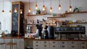 Picture of a coffee shop kitchen