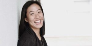 woman smiling
